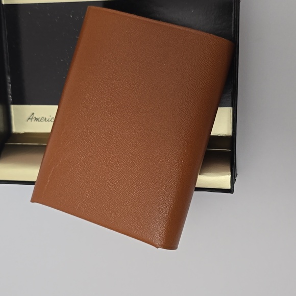 Vintage NIB Amity Key Case Holder Tan Cowhide Leather - Picture 8 of 12